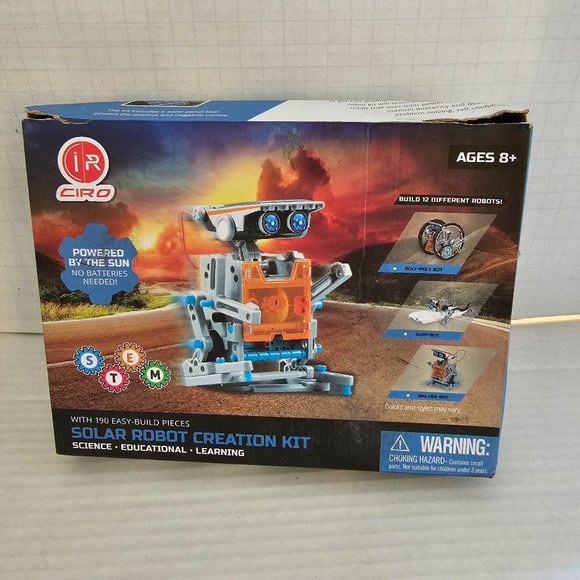 Build 12 Different Solar Robot Creation Kit Toy Walker Roly Poly Walker BOT 8+ - Picture 1 of 13